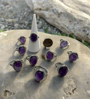 Natural Amethyst Rings