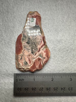 Rhodochrosite Slab #3 – Vivid Pink Banded Polished Collector Specimen