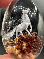 Beautiful Horse Garden Quartz Inner Scene Carving #3