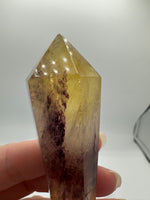 Carved Fluorite Scepter with Rainbows #4