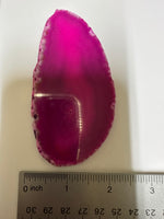 Dyed Pink Agate Slice #11