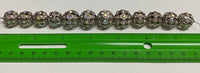 Aurora Borealis Large Metal Bead Strand