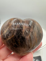 Black Moonstone Heart