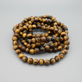 Tigers Eye 6mm Bracelet Three Piece Set