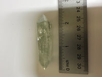 Double Terminated Prasiolite Scepter Wand #5 with Rainbow