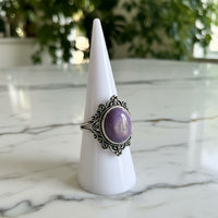 Natural Charoite Ring #27