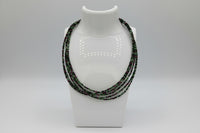 Natural 2mm Ruby Zoisite Faceted Necklaces