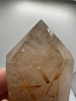Gold Rutilated Quartz Point #1