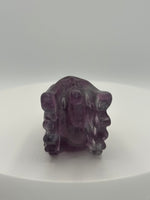 Fluorite Dragon Head Carving #4