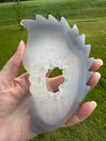 Druzy Agate Geode Carved Native American #5