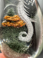 Beautiful Seahorse Garden Quartz Inner Scene Carving #2