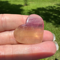 Candy Fluorite Carved Heart #13