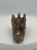 Fluorite Dragon Head Carving #9