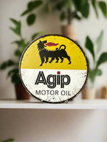 Agip Motor Oil Novelty Tin Sign