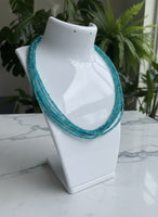 Natural 2mm Blue Apatite Necklaces