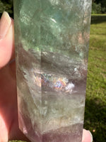 Large Fat Watermelon Fluorite Tower #3