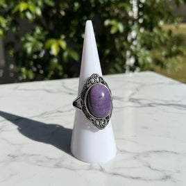 Natural Charoite Ring #41