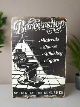 Barbershop Novelty Tin Sign