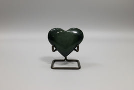 Rainbow Sheen Obsidian Heart #15