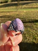 Natural Charoite Ring #26