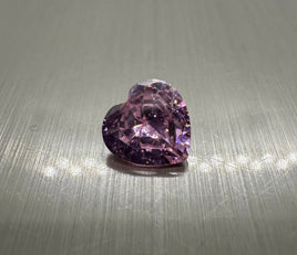 Heartshape Pink Cz 8mm 3.05ct