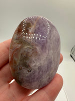 Amethyst Mixed with Stripe Agate Palm Stone #3