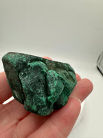 Malachite Polished Top with Rough Bottom