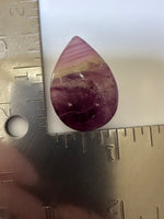 Pear Shape Candy Fluorite Cabochon #27