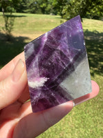 Feather Fluorite Free Form with Rainbows #2