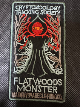 Cryptozoology Flatwoods Monster Embroidered Iron-On Patch