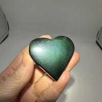 Rainbow Sheen Obsidian Heart #6