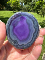 Dyed Purple Agate Slice #25