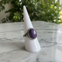 Natural Charoite Ring #32