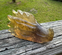 Fluorite Dragon Head Carving #20