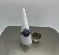 Natural Charoite Ring #3