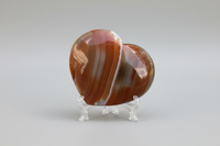 Carnelian Heart Palm Stone #4