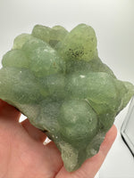 Prehnite mixed with Green Tourmaline Raw Specimen #3