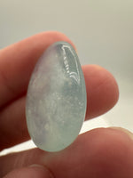 Clear Aquamarine Tumble for Wire Wrapping or Crafts