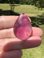 Pear Shape Candy Fluorite Cabochon #15