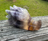 Fluorite Dragon Head Carving #21