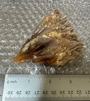 Natural Amber Calcite Raw Specimen UV Reactive #3