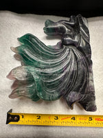 Rainbow Fluorite Nine-Tailed Fox