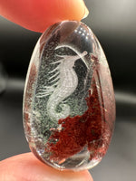 Beautiful Seahorse Garden Quartz Inner Scene Carving #8