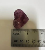 Candy Fluorite Carved Heart #14