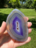 Dyed Purple Agate Slice #3