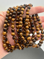 Tigers Eye 6mm Bracelet Three Piece Set