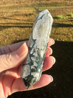 Moss Agate Double Terminated Point #3