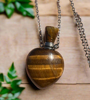 Tiger Eye Perfume/Essential Oil Bottle Necklace