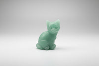 Green Aventurine Carved Cat #4