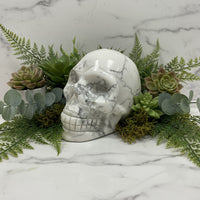 Natural Howlite Skull